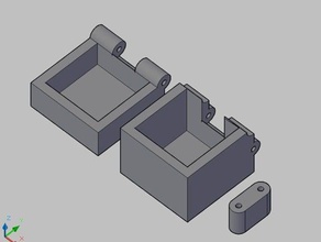 30x30 box 2 axis hinge design 3d printing tests storage 3d print model - Mito3D