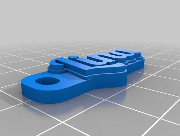 lina trousseau de clés porte-clés personnalisé 3D print model - Mito3D