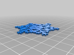 christmas snowflake 20152 interactive art customized 3d print model - Mito3D