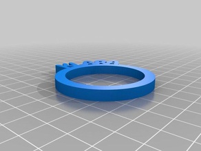 anello di tovagliolo klara cucina pranzo personalizzato 3d print model - Mito3D