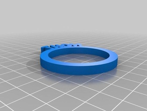 anello di tovagliolo thom cucina pranzo personalizzato 3d print model - Mito3D