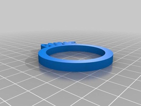 anello di tovagliolo anne cucina pranzo personalizzato 3d print model - Mito3D