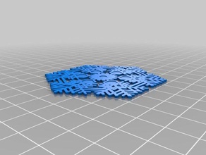 personalizado floco de neve interativo a arte 3d print model - Mito3D