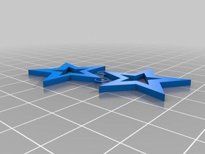 stella orecchini di natale 3d print model - Mito3D