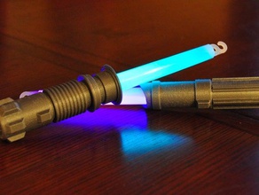 glowstick lightsaber 3d baskı darth vader kuvvet skywalker yıldız star wars güç uyanır 3d print model - Mito3D