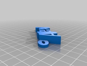 chaveiro - alexis organização personalizado 3d print model - Mito3D