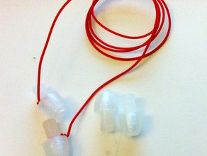 earplugs music concert earphone flexible filament hearing protection in-ear ninjaflex sound 3d print model - Mito3D