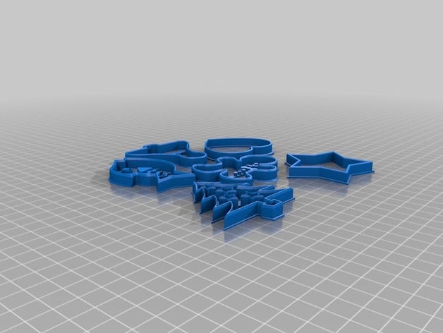 cookie cutters kitchen dining 3D print model - Mito3D