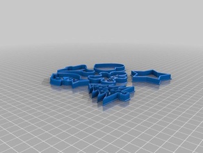 cortadores de cookie a cozinha jantar 3d print model - Mito3D