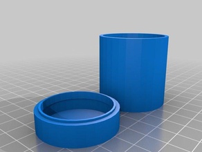 cylinder box 3d printing lid 3d print model - Mito3D