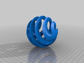 Dekor ball 3d print model - Mito3D