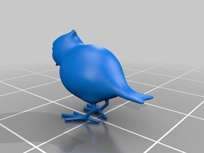 Vogel, Sachen korrigieren normalen Skulpturen 3d print model - Mito3D