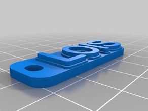 collomb lois 6&dege chaveiros personalizado 3d print model - Mito3D