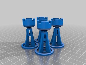 torri set di scacchi ii 3d stampa 3d print model - Mito3D