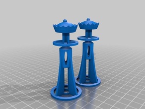queens chess set ii 3d drucken 3d print model - Mito3D