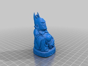batman buddha ornament decor christmas 3d print model - Mito3D