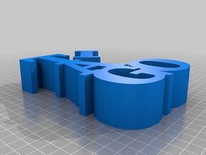 my customized variable word sculpture sculptures 3d print model - Mito3D