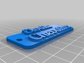 elodie 6&dege Anahtarlık özelleştirilmiş 3d print model - Mito3D
