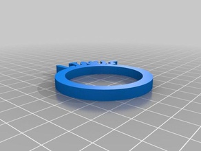 tovagliolo anelli di linus cucina pranzo personalizzato 3d print model - Mito3D