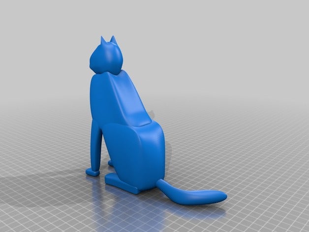 kitty cat animais 3D print model - Mito3D