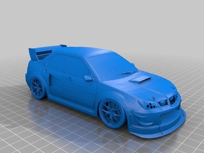 wrx sti race version 3d printing 3d print model - Mito3D
