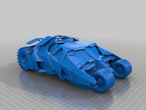batmobile 3d l'impression 3d print model - Mito3D