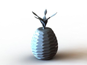 pinneapple decor 3d printer fdm lamp pineapple step stl 3d print model - Mito3D
