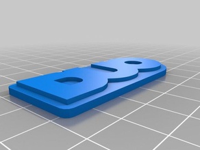 duo de des signes les logos personnalisé 3d print model - Mito3D