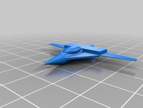 airplane doodle low poly other 3d print model - Mito3D