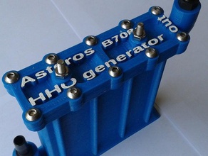 asteros b708a 3d printed hydrogen generator printing chemistry customized designproject elecrtoliser fuelcell hho hydrogenerator innovation makeredchallenge making mathproject new scienceproject 3d print model - Mito3D