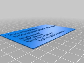 il mio business personalizzate card i segni loghi 3d print model - Mito3D