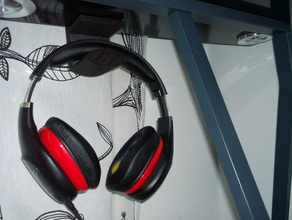cuffie titolare tavolo audio le auricolare 3d print model - Mito3D