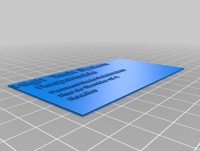 mes affaires personnalisés de la carte des signes logos 3d print model - Mito3D