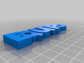 b-equipa equipa mais sortudo do cara organização personalizado 3d print model - Mito3D