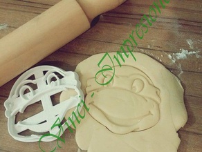 tortugas ninjas cocina de comedor cookie cookiecutter el cortador la galleta 3d print model - Mito3D