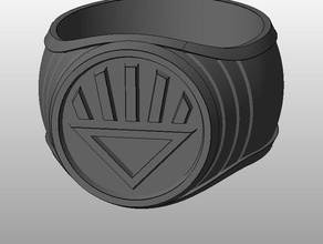 black lantern ring remix-no support props comiccon comics comic con convention cosplay dc green wearable 3d print model - Mito3D