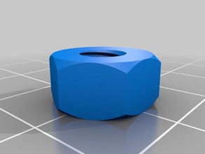 6mm-nut parts customized 3d print model - Mito3D