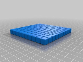 a minha base personalizados 10 cubos matemática 3d print model - Mito3D