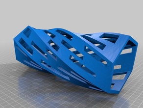 square holes box decor 3d print model - Mito3D