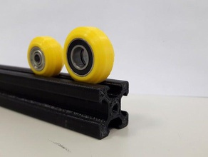 modified v-slot wheels 3d printer parts 2020 extrusion ball bearing 3d print model - Mito3D