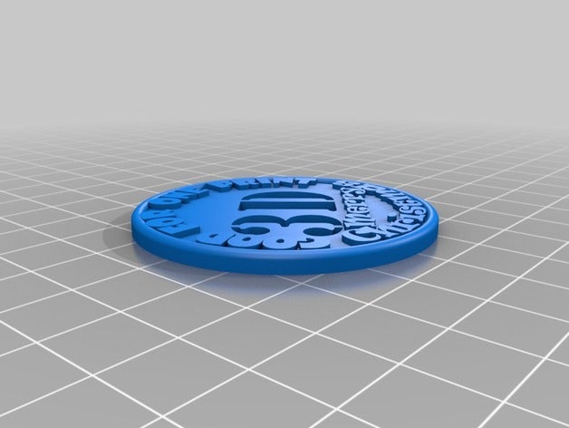 chirstmas gift coin coins badges christmas 3D print model - Mito3D