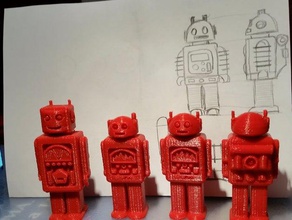 clásico de los robots juguetes juegos 3d print model - Mito3D