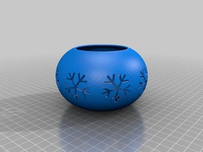 Noel çay ışık mumluk dekor 3d print model - Mito3D