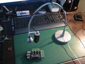 webcam titolare ikea scrivania lampada strumenti 3d print model - Mito3D
