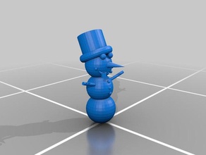 pupazzo di neve 3d stampa 3d print model - Mito3D