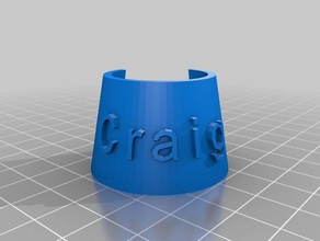 bottle tag craig food drink customized 3d print model - Mito3D