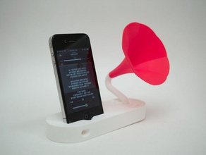 phonolily iphone4 speaker stand mobile 3d print model - Mito3D