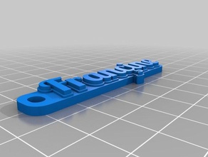 francine keychains customized 3d print model - Mito3D