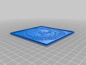 usda seal lithopane 2d art customized 3d print model - Mito3D