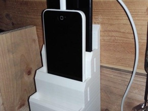 de telefone do suporte parede 3d impressão 3d print model - Mito3D